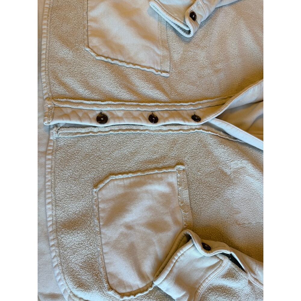 Free People Jordan Reversed Fleece Button Up Oversized Chunky Grandpa Cardigan M - Picture 10 of 15